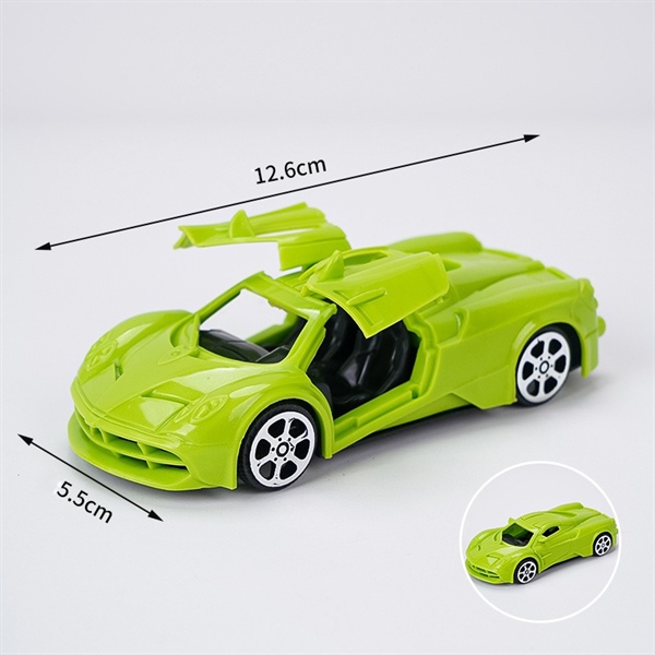 Trang trí siêu xe nhựa Gullwing mở cánh xanh lá