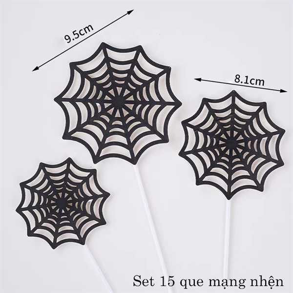 Set 15 que cắm mạng nhện tròn