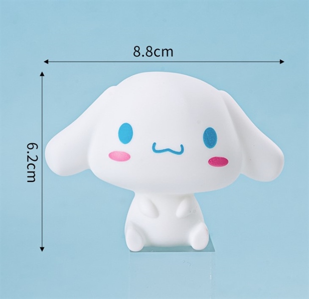 Trang trí chó tai dài Cinnamoroll trắng (L1)