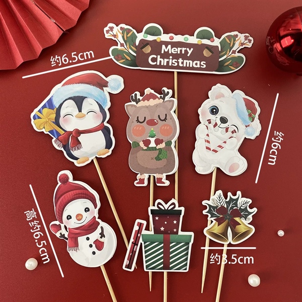 Set que GS cánh cụt + gấu + tuần lộc + người tuyết