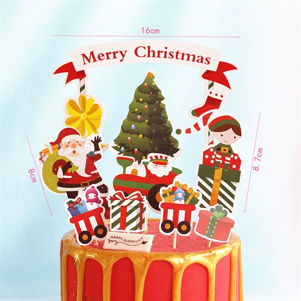 Set que cắm GS 1 bé trai + 1 ông già Noel + các hộp quà