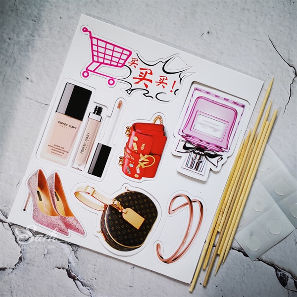 Set que cắm mỹ phẩm, nước hoa, túi LV