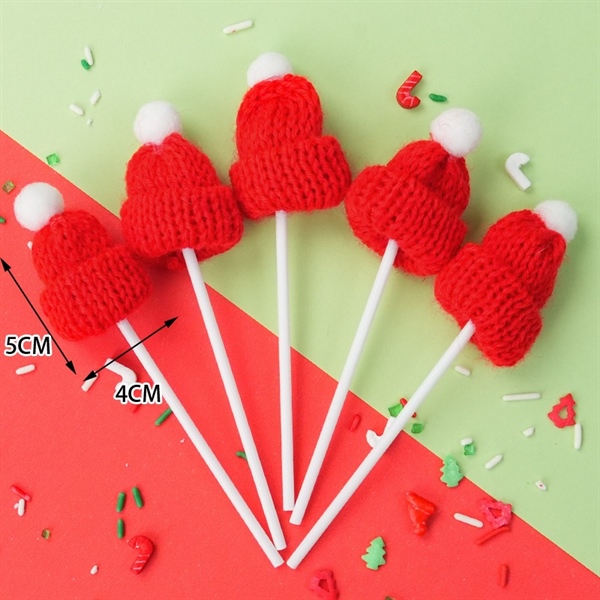 Set trang trí GS 5 que cắm mũ len đỏ