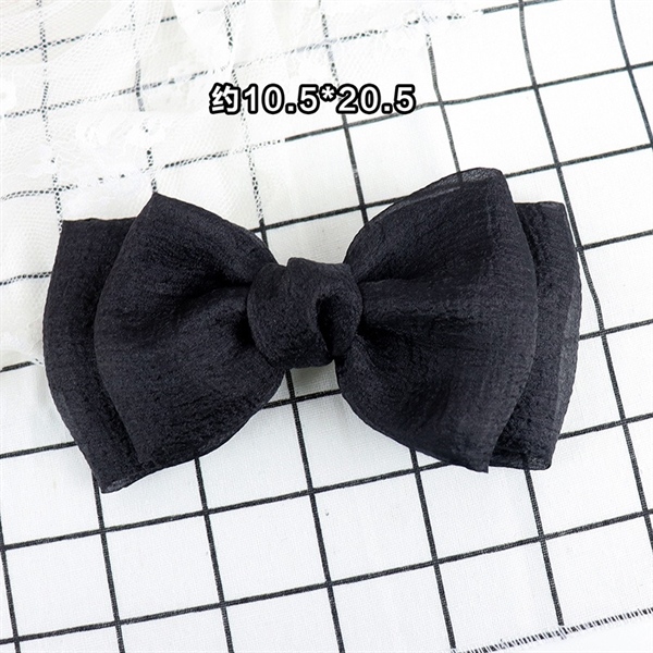 Trang trí nơ voan lớn màu đen (20.5*10.5cm)