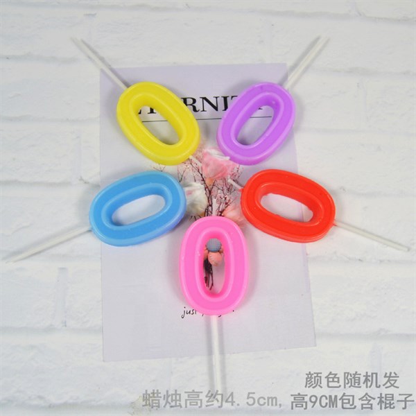 Nến loại đẹp có viền số 0