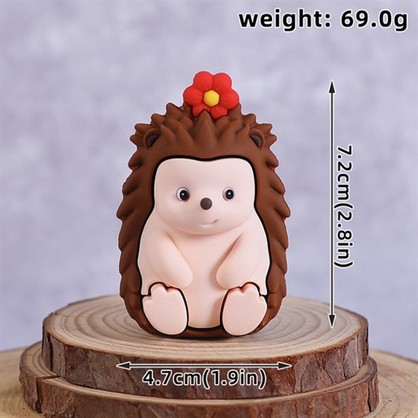 Trang trí silicon hoạt hình nhím cute