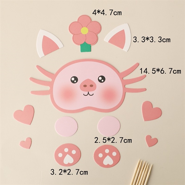 Set que cắm hình mặt thú - mèo