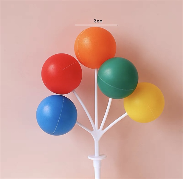 Chùm bóng nhựa sắc màu đậm