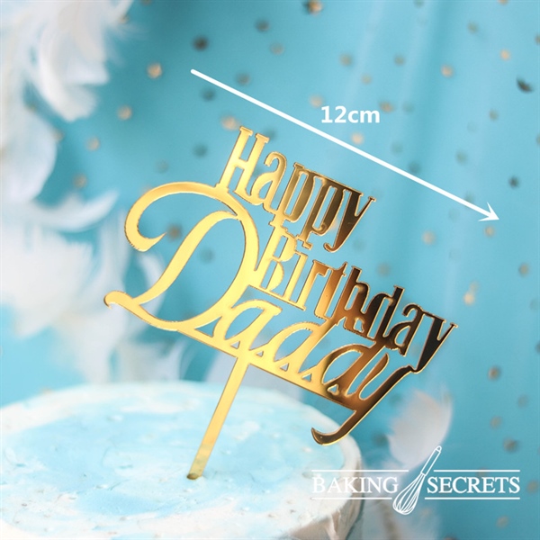 Mica HPBD Daddy vàng