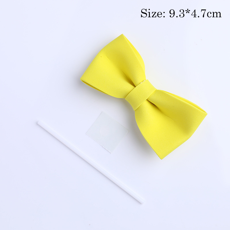Trang trí nơ xốp nhỏ màu vàng sz 9cm