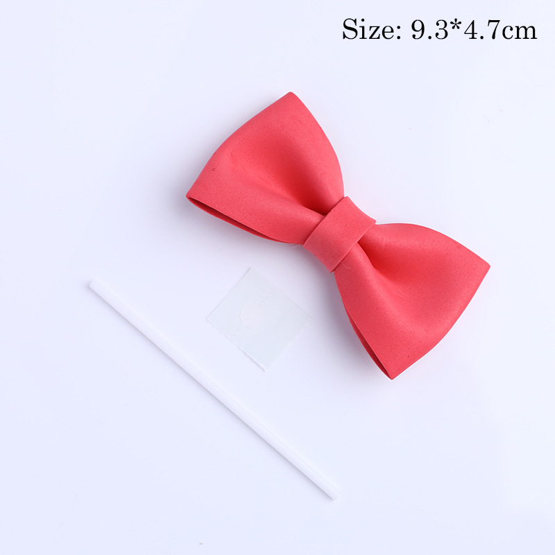 Trang trí nơ xốp nhỏ màu đỏ sz 9cm
