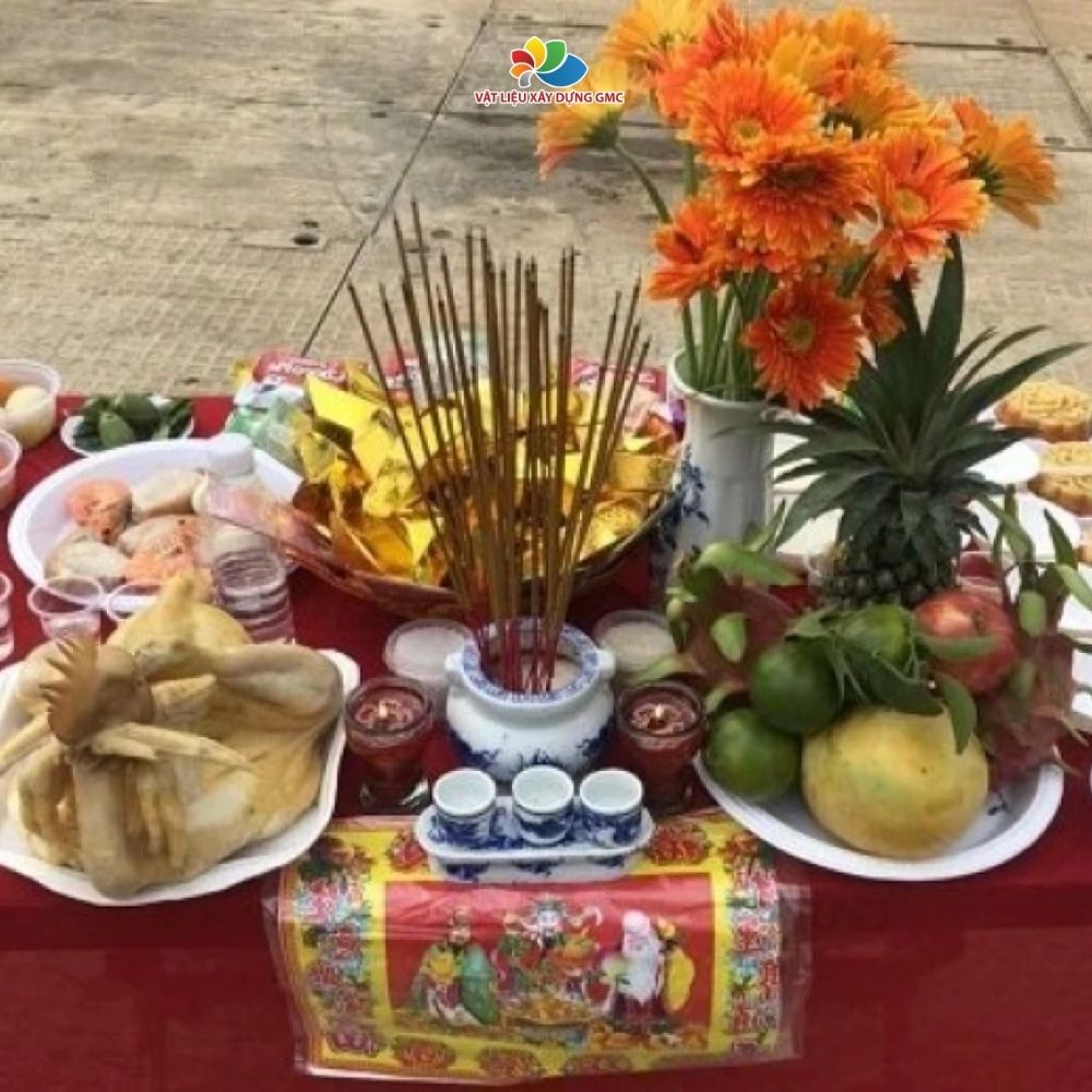 Mâm cúng động thổ xây nhà gồm những gì?