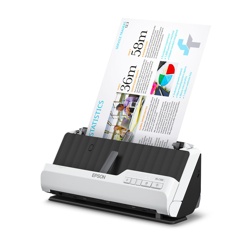 Máy scan Epson DS-C330 (Scan 2 mặt | ADF 20 tờ | 30ppm/60ipm | A4| A5| USB 2.0)