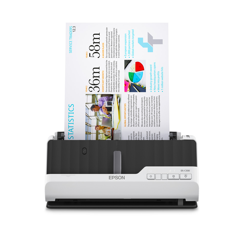 Máy scan Epson DS-C330 (Scan 2 mặt | ADF 20 tờ | 30ppm/60ipm | A4| A5| USB 2.0)