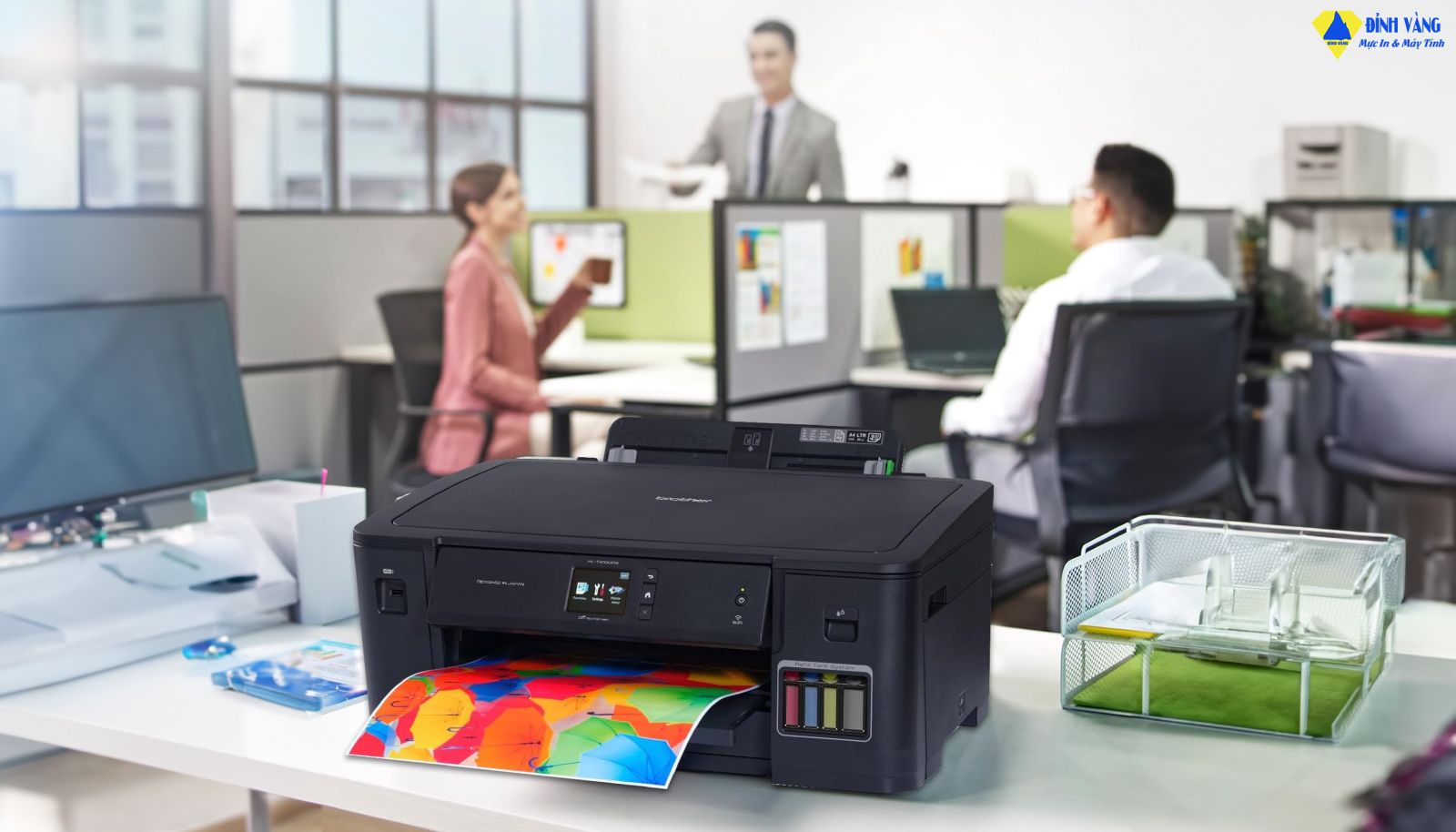 Máy in phun màu Brother HL-T4000DW (In đảo mặt, A3, USB, LAN, WIFI)