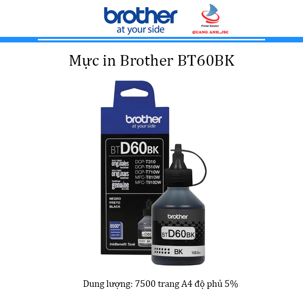 Mực in phun Brother 60BK