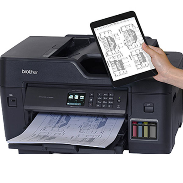 Máy in phun màu đa năng Brother MFC-T4500DW A3 (In 2 mặt, Scan ADF 1 mặt, Fax, A3 USB, LAN, WIFI)