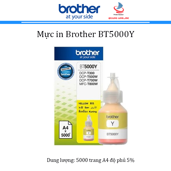 Mực in phun Brother BT5000Y