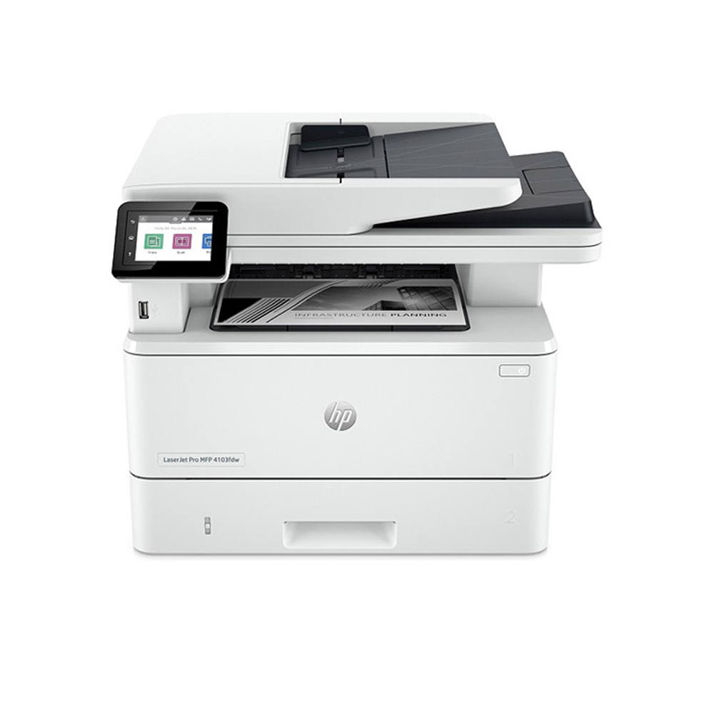 Máy in Laser đen trắng đa năng HP 4103FDW 2Z629A (A4 | In 2 mặt | Scan ADF 2 mặt | Copy | Fax | USB | LAN | WIFI)