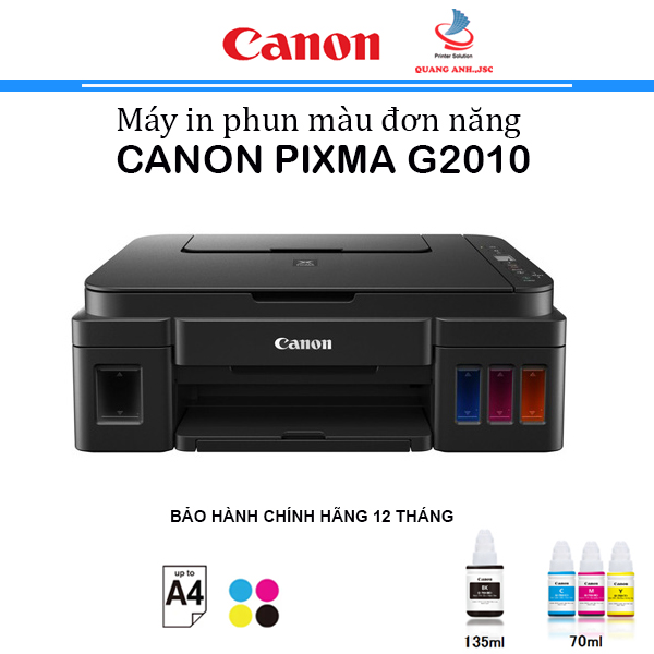 Máy in phun đa năng Canon G2010 ( In / scan / copy / A4 / A5 / Black / Colour )