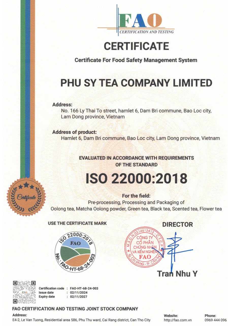 Trà Phú Sỹ – Nỗ lực chuẩn hóa chất lượng, vươn tầm thị trường quốc tế