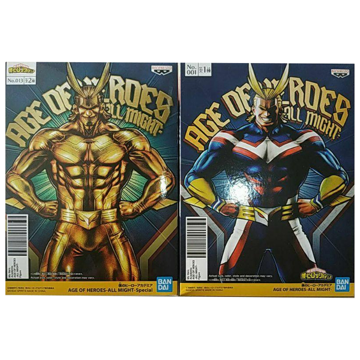 Mô hình Age Of Heroes All Might (Special) - My Hero Academia Chính hãng Bandai