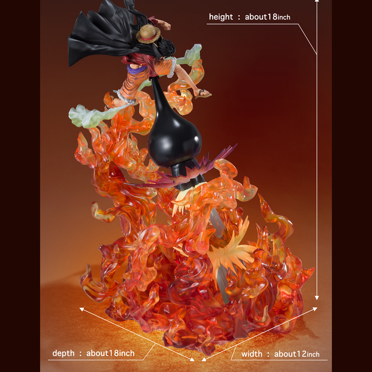 Mô hình Monkey D. Luffy -Red Roc- - Figuarts Zero - OnePiece Chính hãng Bandai