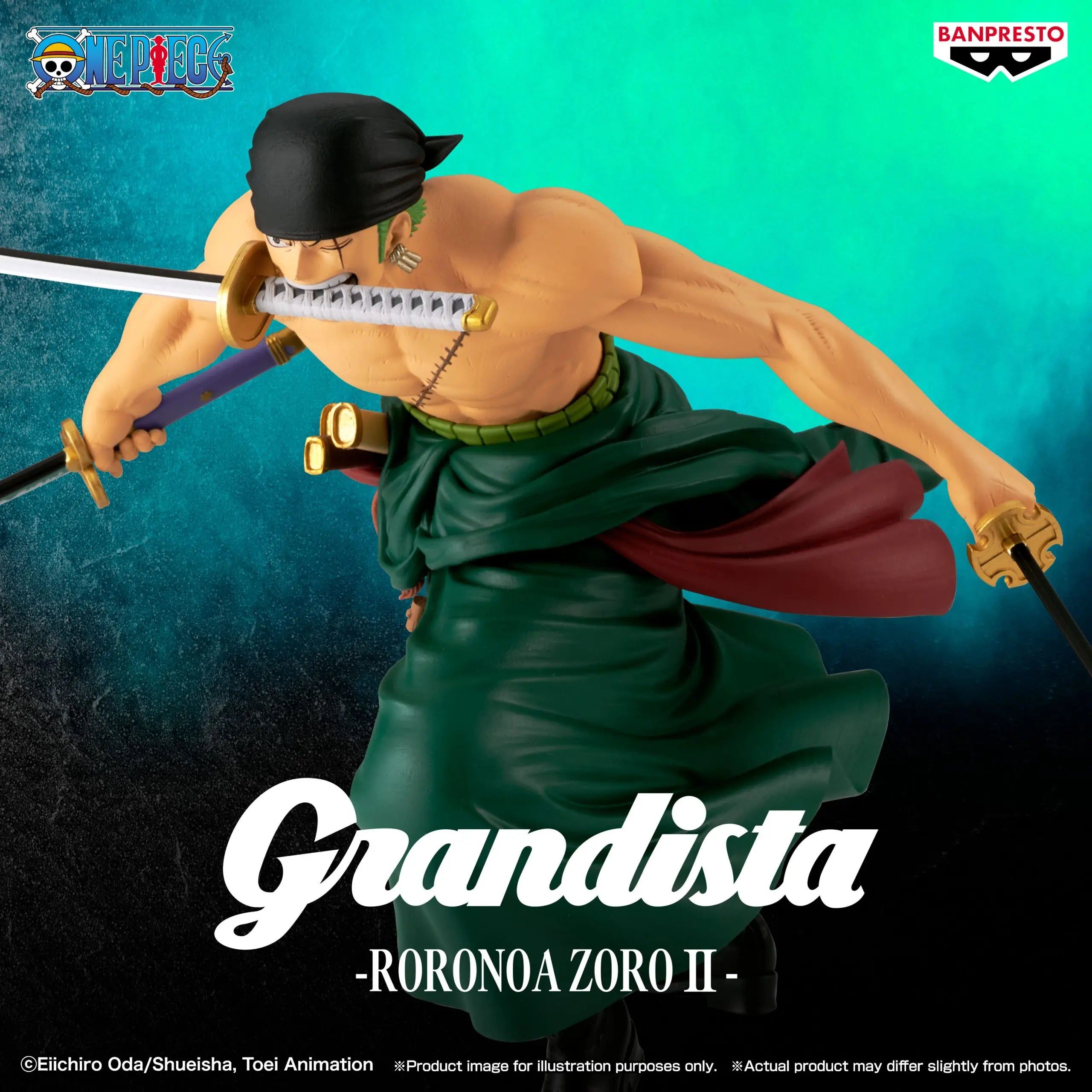 Mô hình Roronoa Zoro II - Grandista - OnePiece Chính hãng Bandai