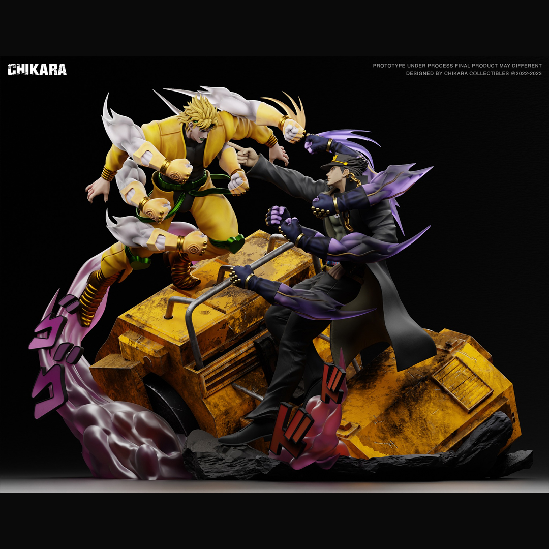 Mô hình Jotaro Kujo vs Dio Brando - JoJo's Bizarre Adventure - CHIKARA Studio