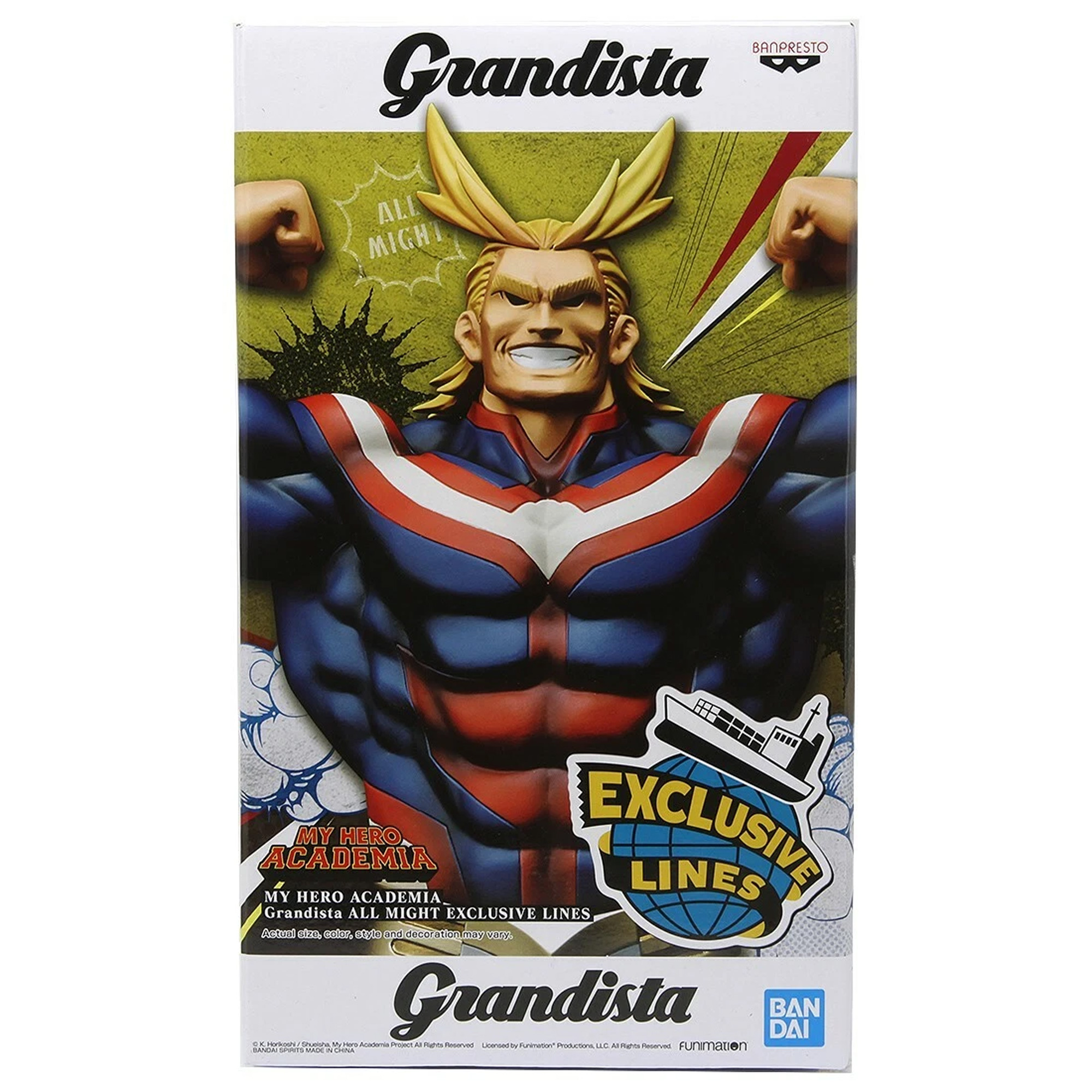 Mô hình All Might (Exclusive Line) - Grandista - My Hero Academia Chính hãng Bandai