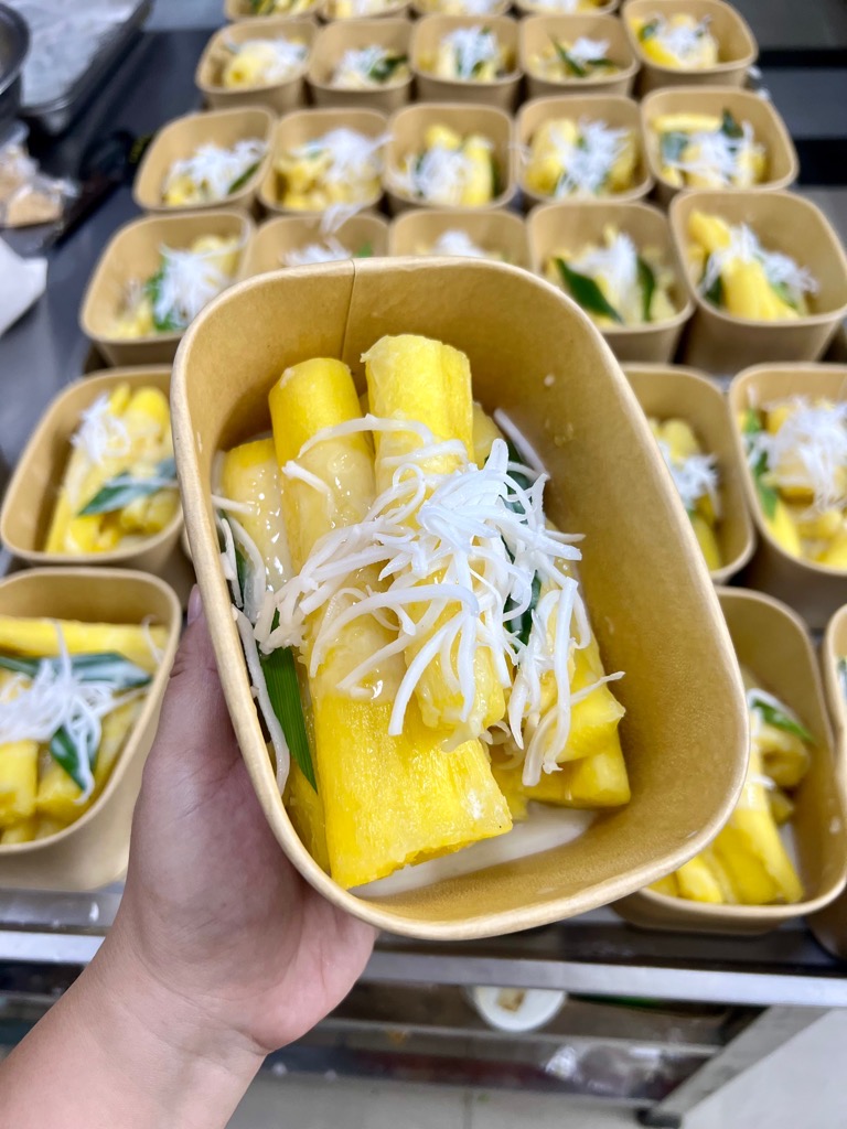 Khoai Mì Vàng Rim Nước Dừa