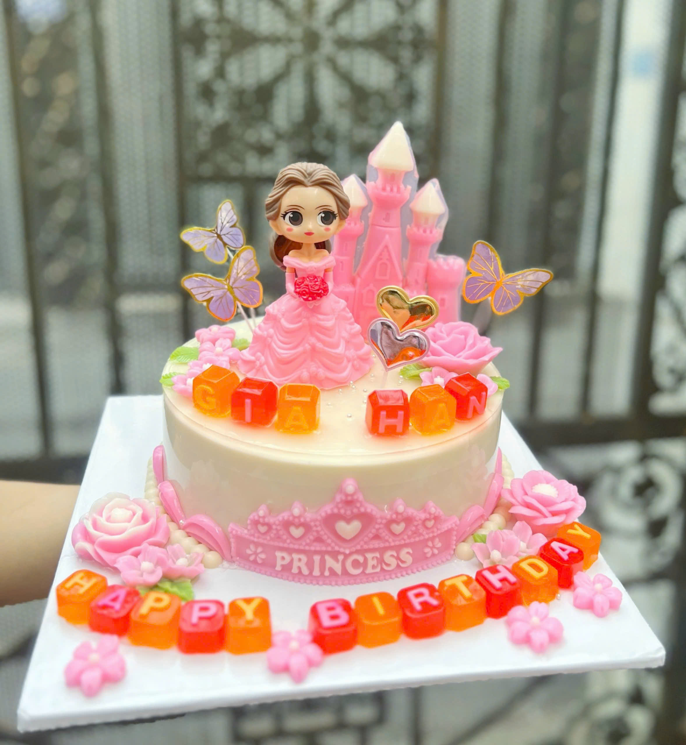 Rau câu Sinh Nhật Bé Gái - Công Chúa Hồng