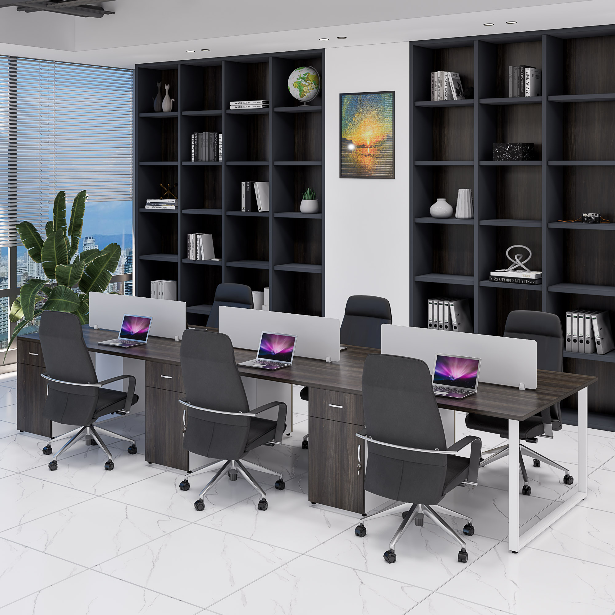 Bàn cụm 6 SMBC6006 420cmx120cm