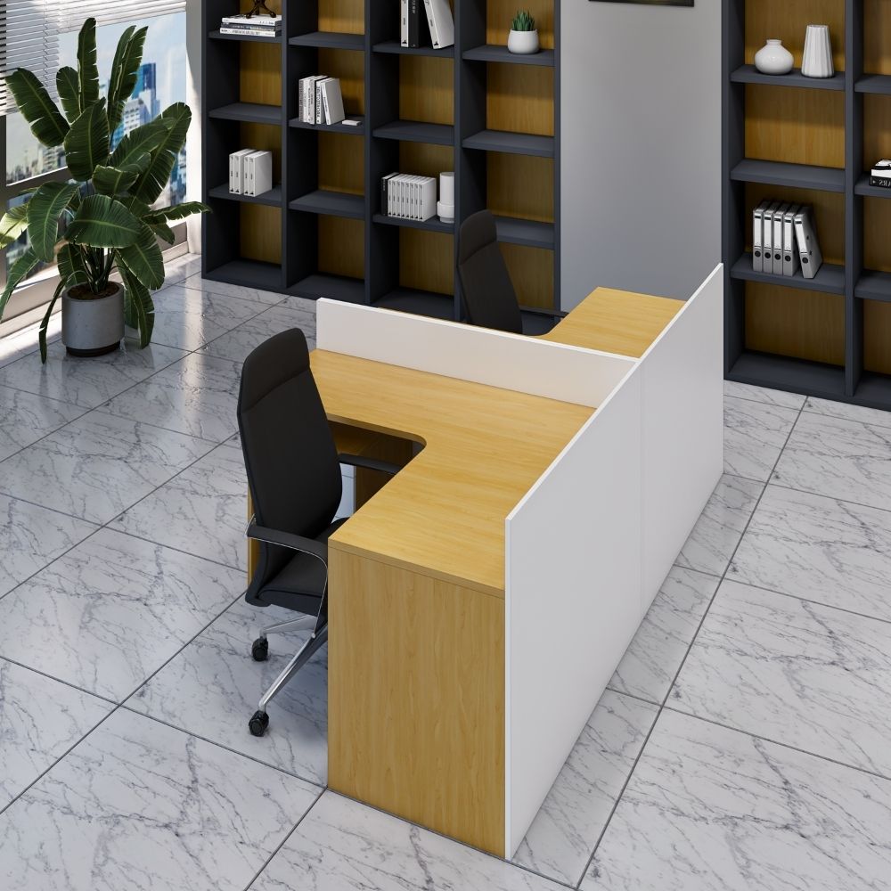 Bàn Cụm 2 SMBC2012 Chữ L 240cm x140cm