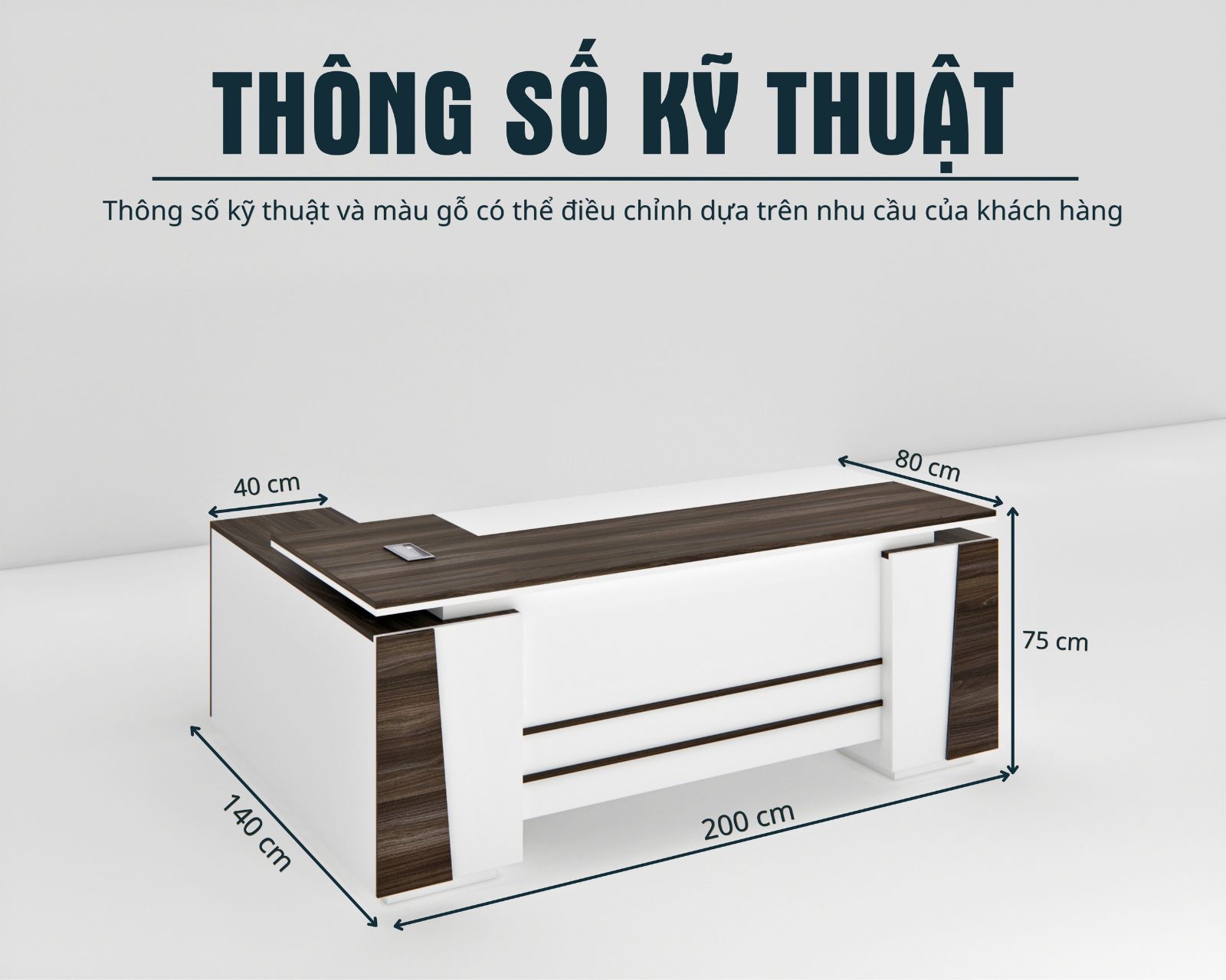 Bàn Giám Đốc BGDSM061 200cmx80cm