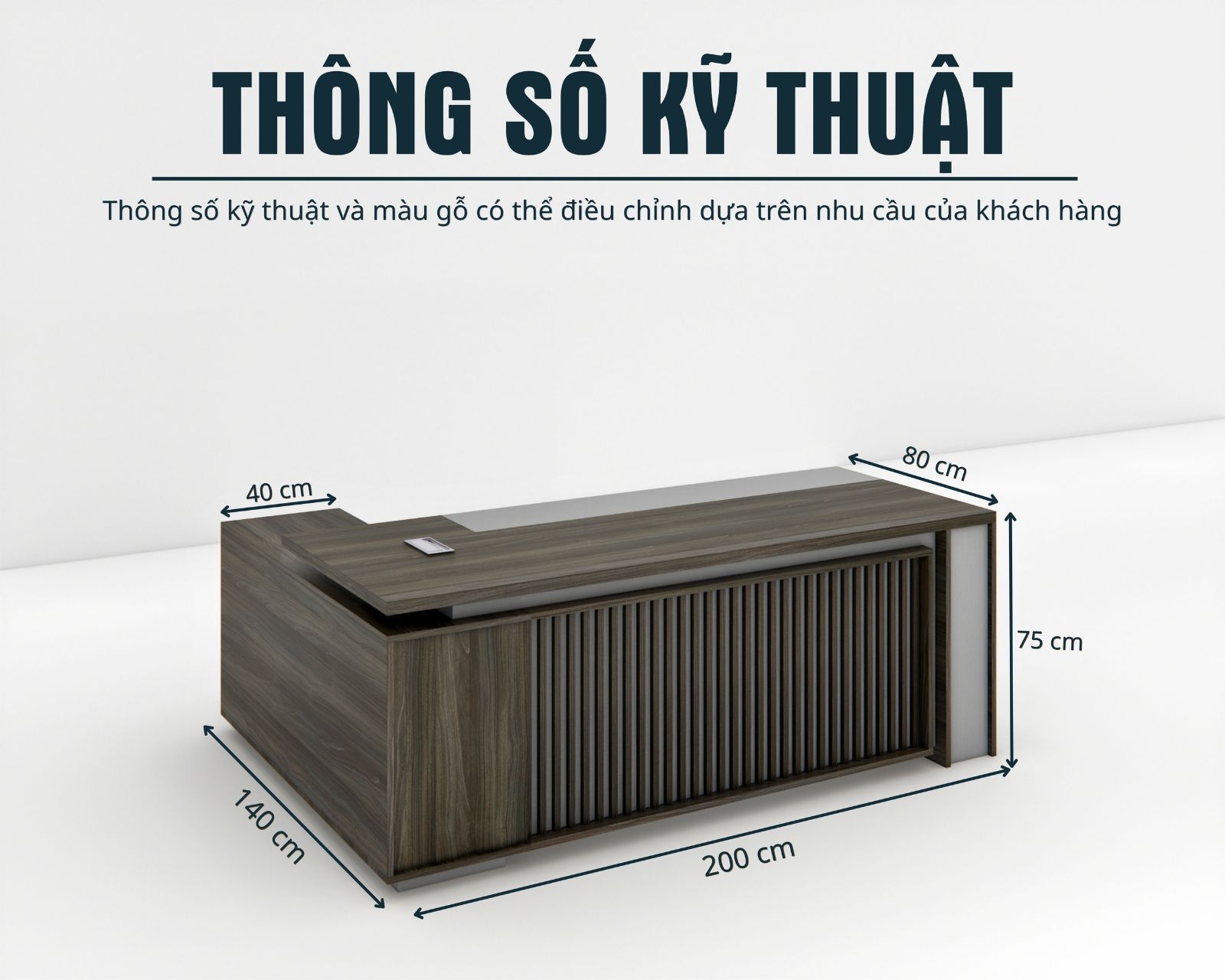 Bàn Giám Đốc BGDSM063 200cmx80cm