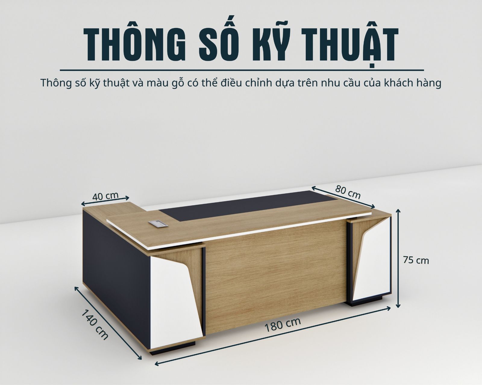 Bàn Giám Đốc BGDSM059 180cmx80cm