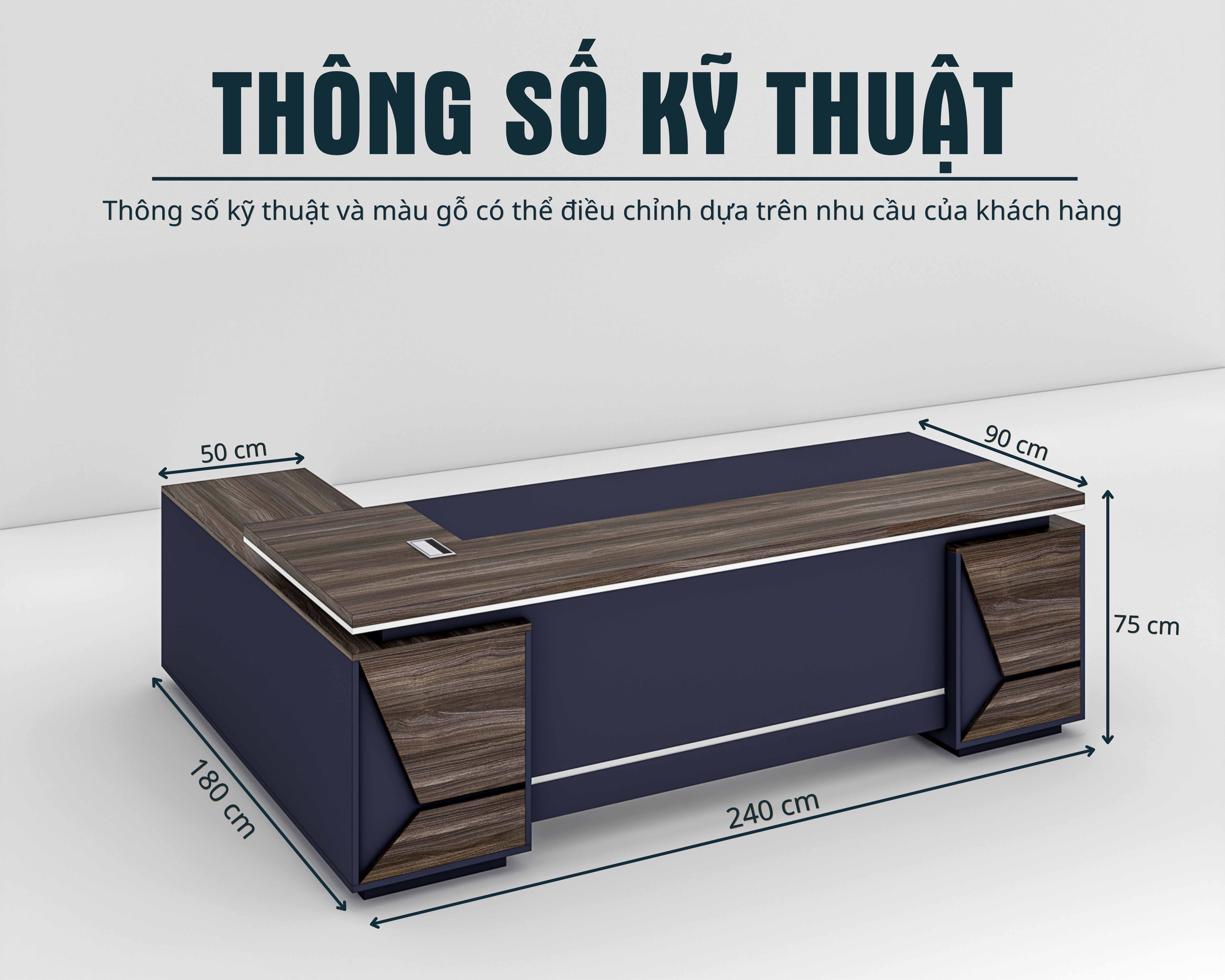 Bàn Giám Đốc BGDSM076 240cmx90cm