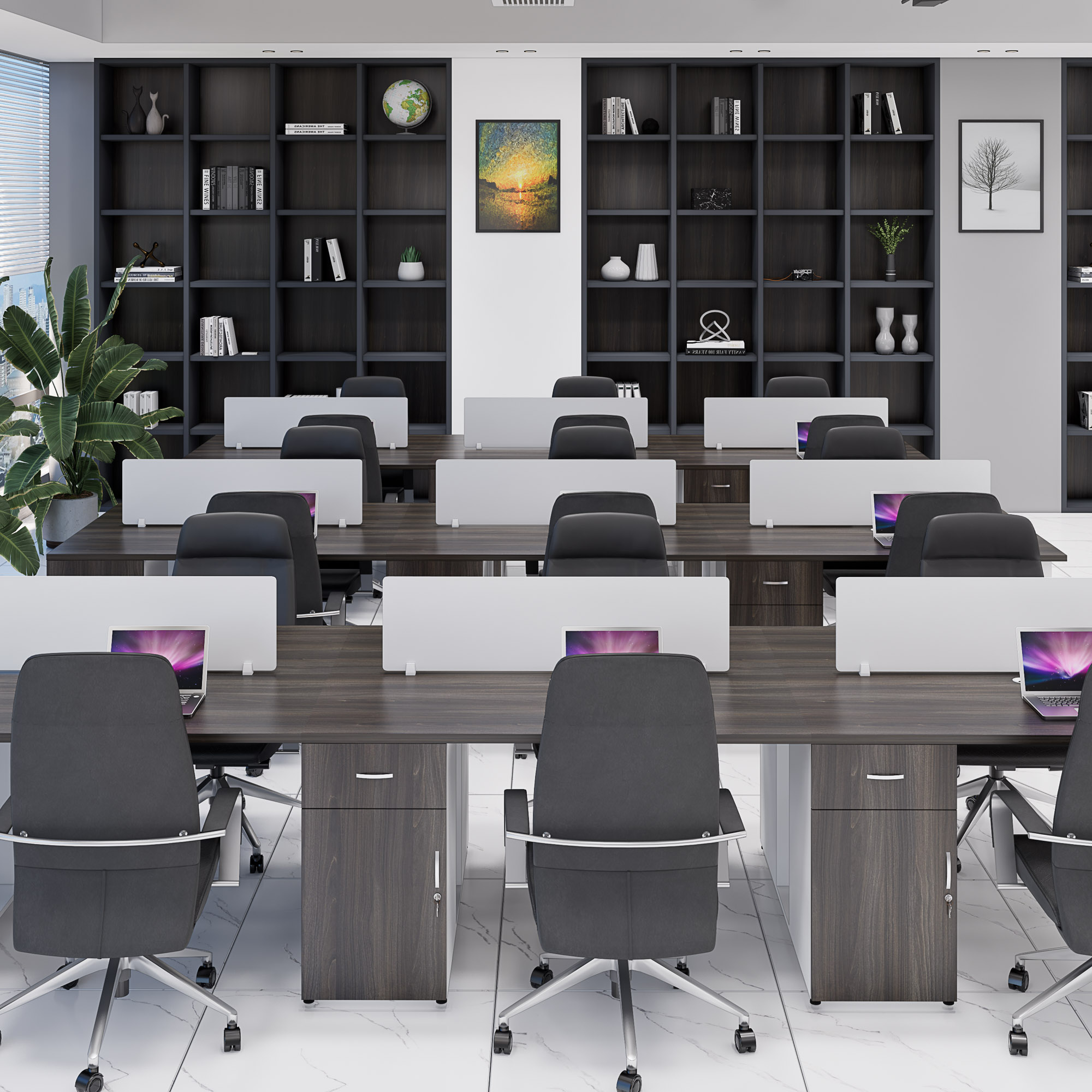 Bàn cụm 6 SMBC6006 420cmx120cm