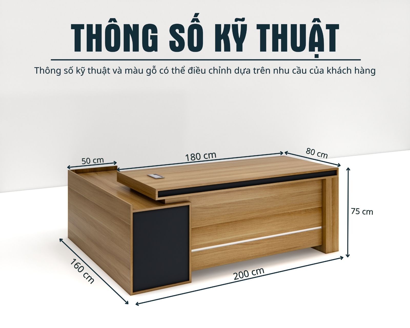 Bàn Giám Đốc BGDSM091 200cmx80cm