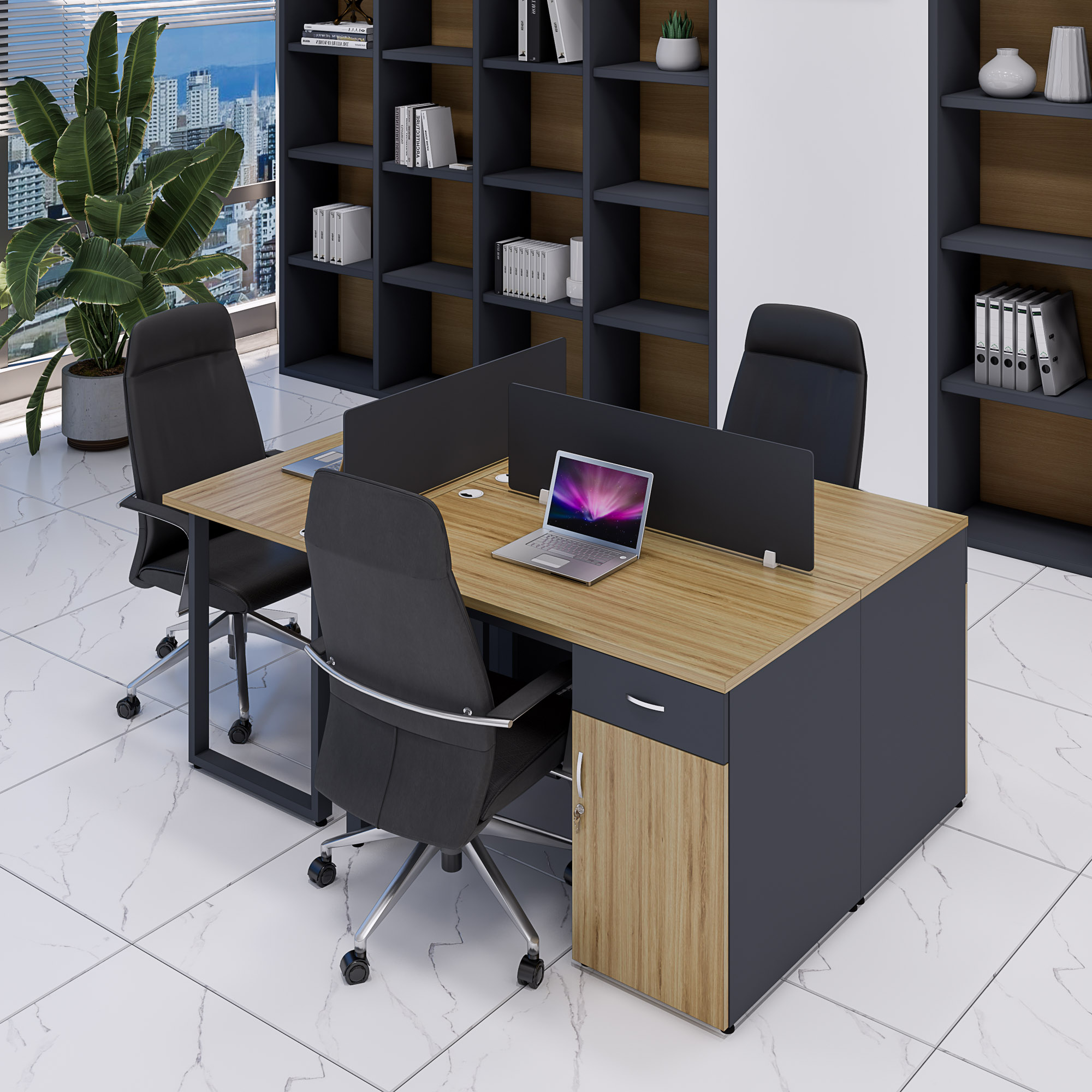 Bàn cụm 3 SMBC3006 180cmx120cm