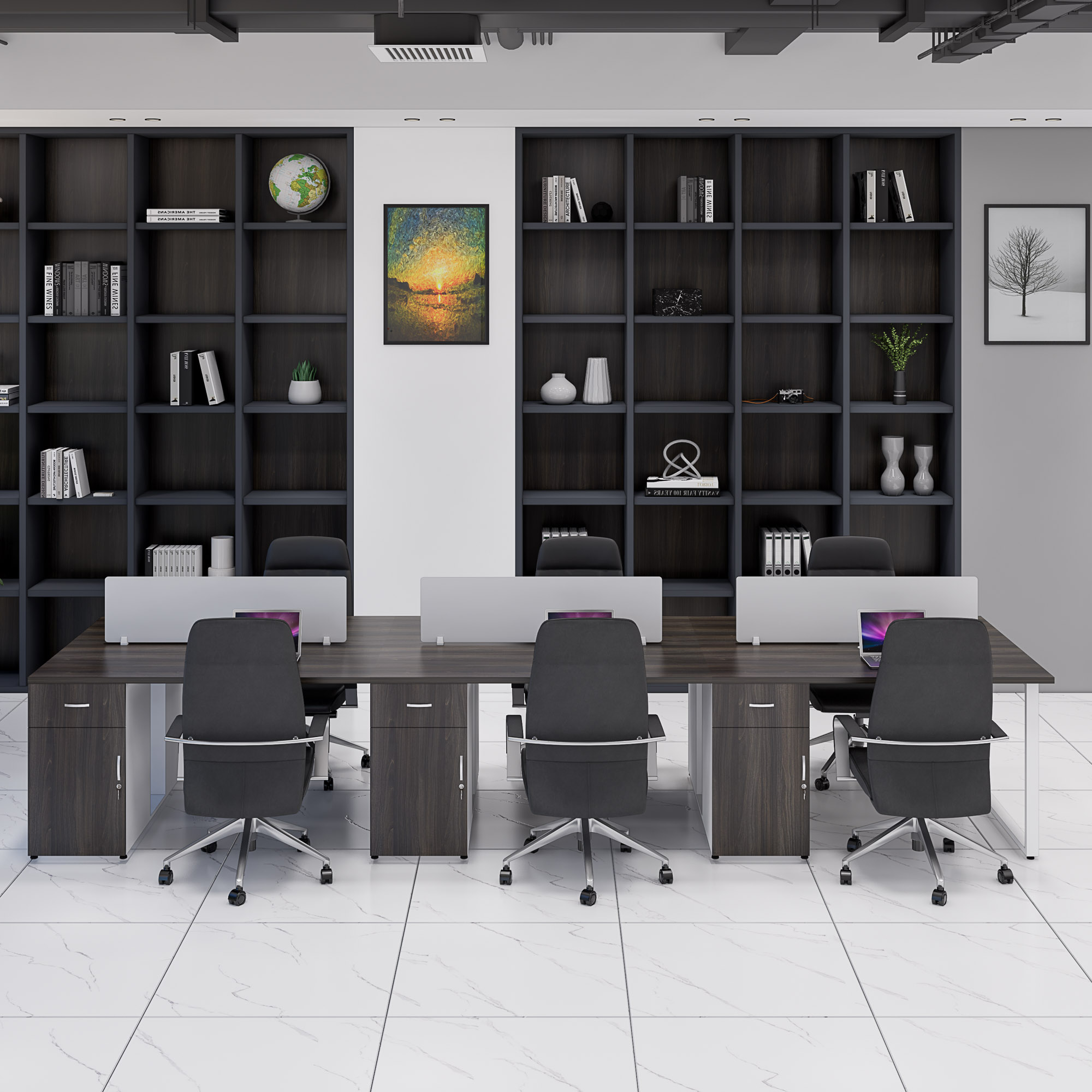 Bàn cụm 6 SMBC6006 420cmx120cm