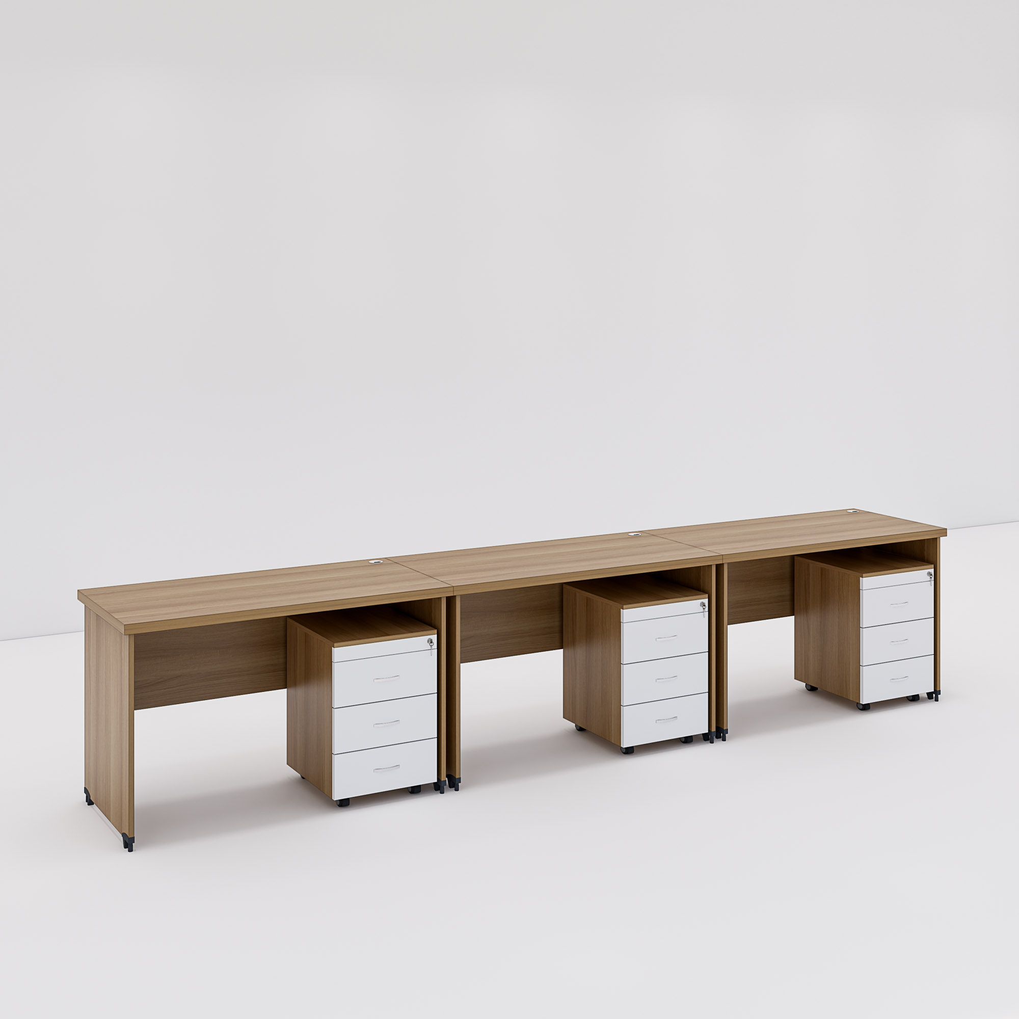 Bàn cụm 3 SMBC3004 360cmx60cm