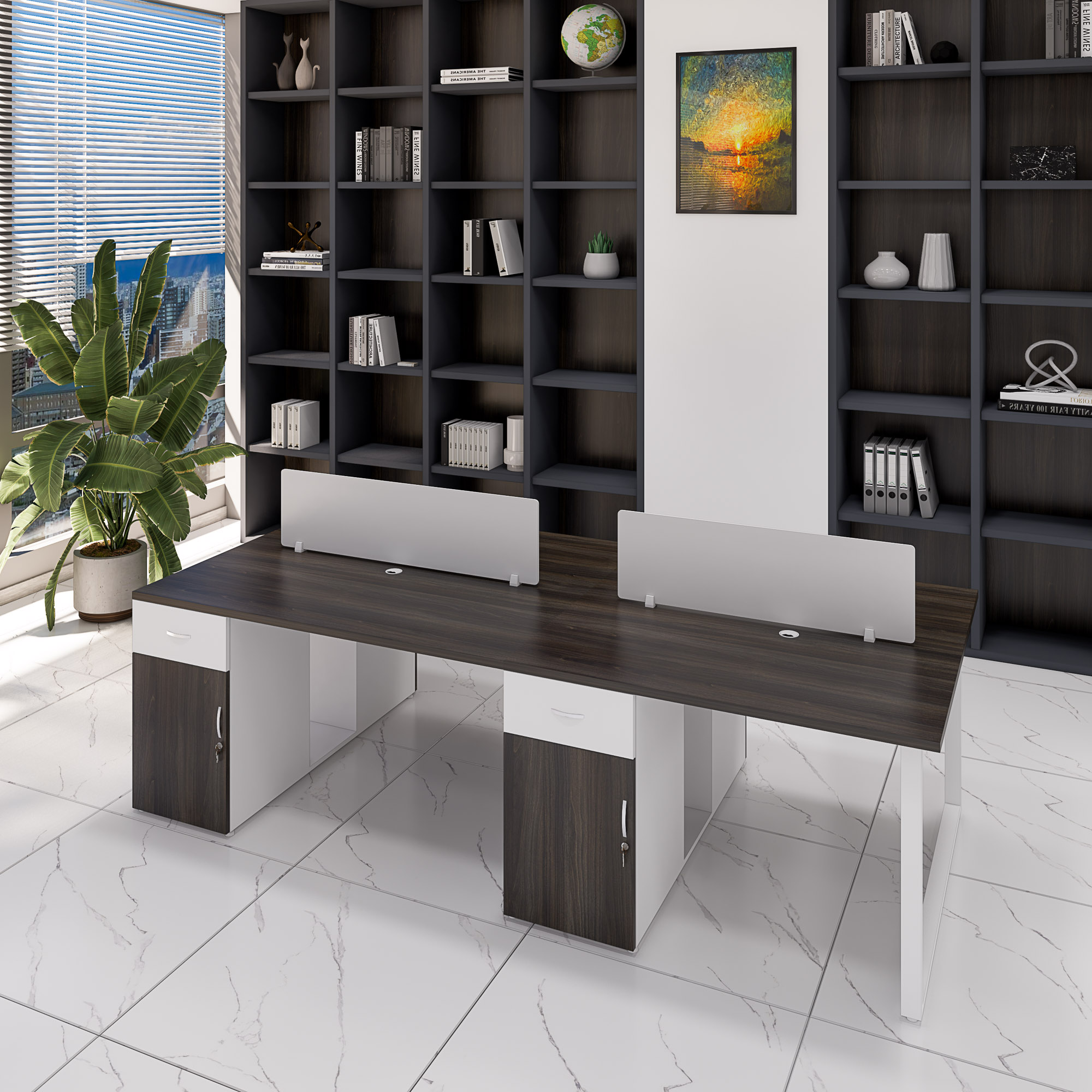 Bàn Cụm 4 SMBC4006 280cm x120cm