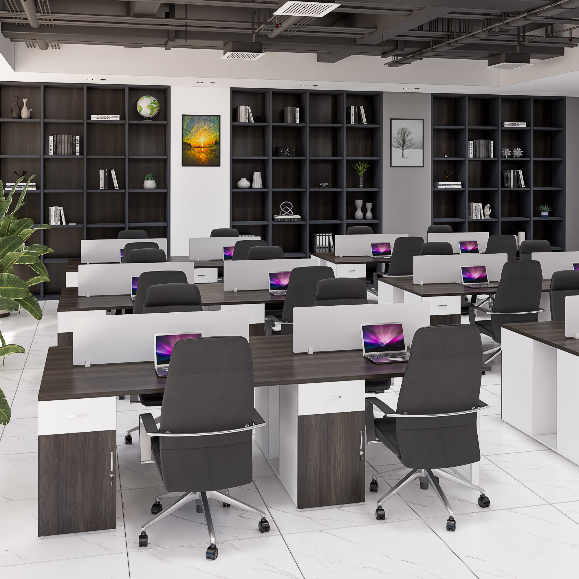 Bàn Cụm 4 SMBC4006 280cm x120cm