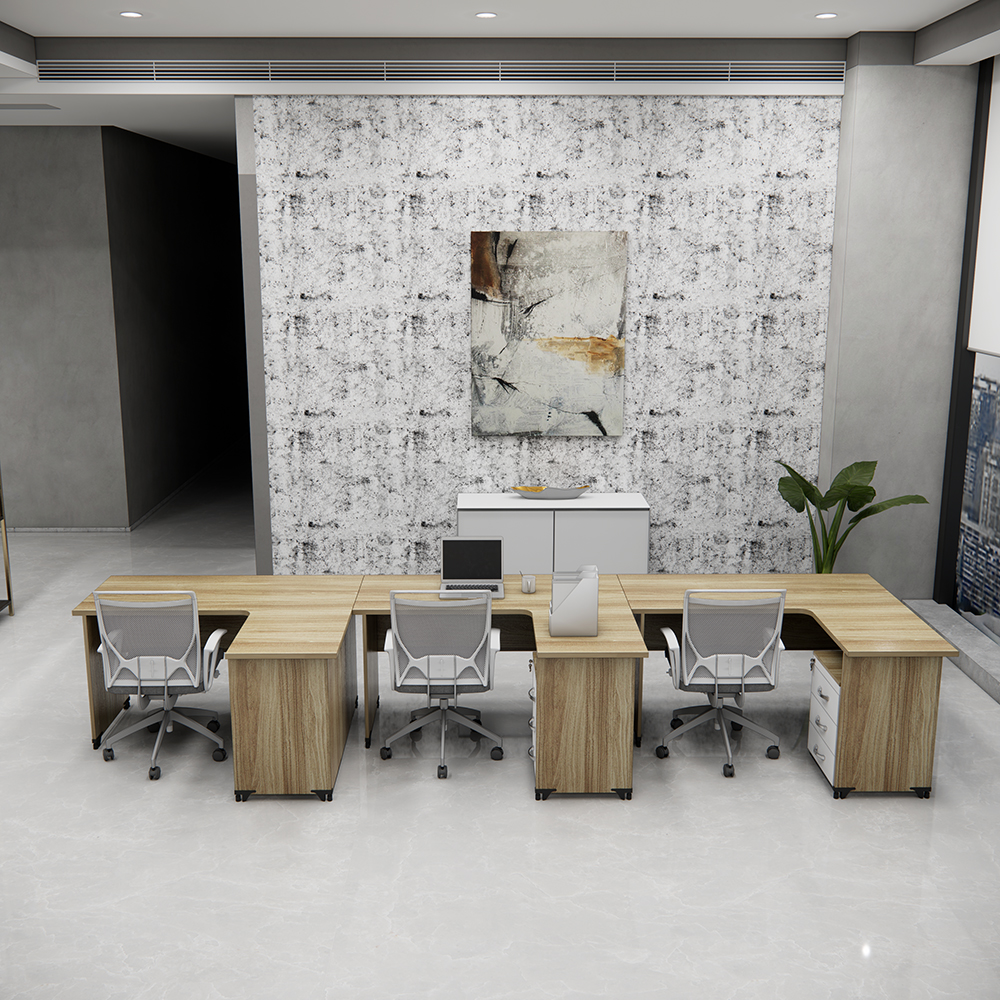 Bàn cụm 3 người SMBC3001 kích thước 420x140x75 cm gỗ MDF phủ Melamine chống trầy