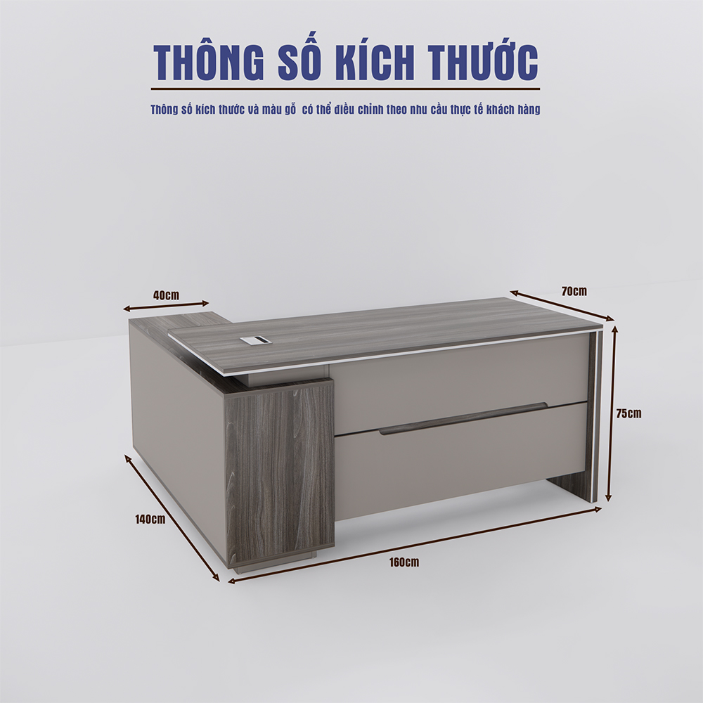 Bàn Giám Đốc BGDSM001 160cm x70cm