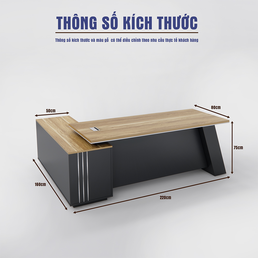 Bàn Giám Đốc BGDSM014 220cm x80cm