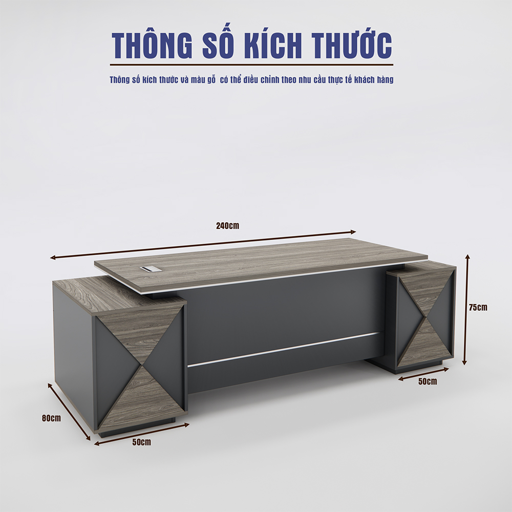 Bàn Giám Đốc BGDSM016 240cm x80cm