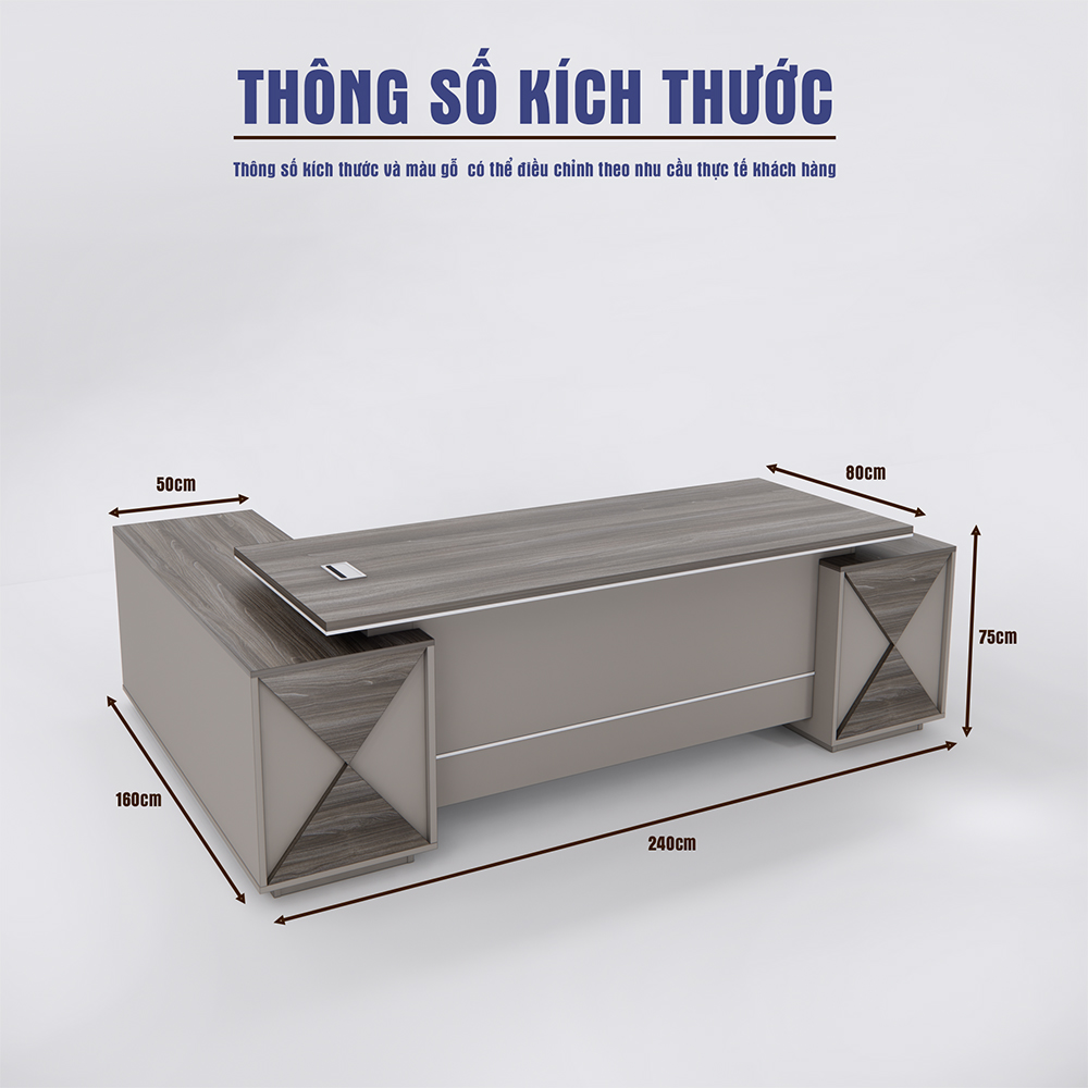 Bàn Giám Đốc BGDSM017 240cm x80cm